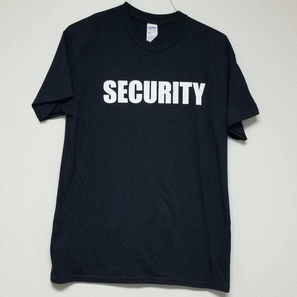 Men's Medium Black "SECURITY" T-Shirt